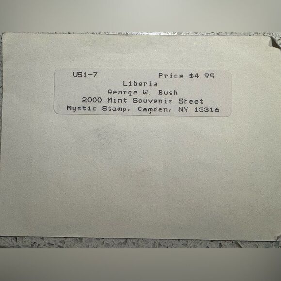 Commemorative Stamps - Mystic Stamp - George W. Bush - Liberia - Picture 2 of 2